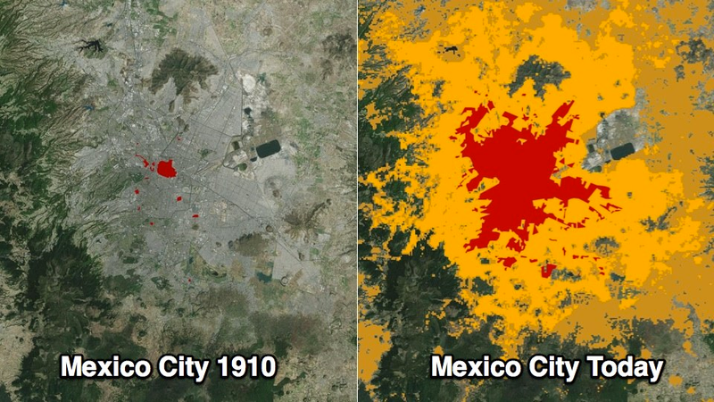 Illustration for article titled Maps of City Growth Over the Past Century Are Actually Shocking